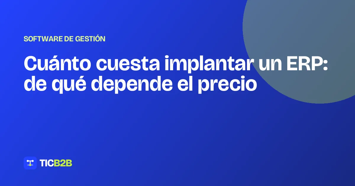 Cuánto cuesta implantar un ERP: de qué depende el precio